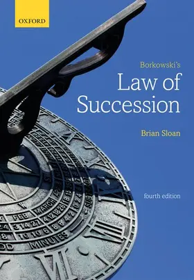 Sloan |  BORKOWSKI'S LAW SUCCESSION 4E P | Buch |  Sack Fachmedien