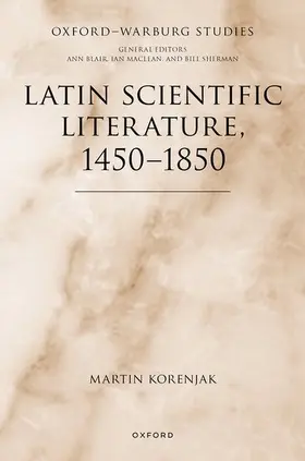 Korenjak |  Latin Scientific Literature, 1450-1850 | Buch |  Sack Fachmedien