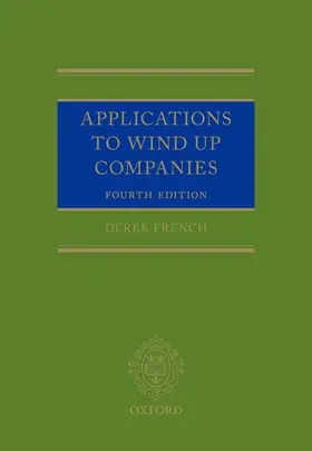 French / Sime |  Applications to Wind Up Companies | Buch |  Sack Fachmedien