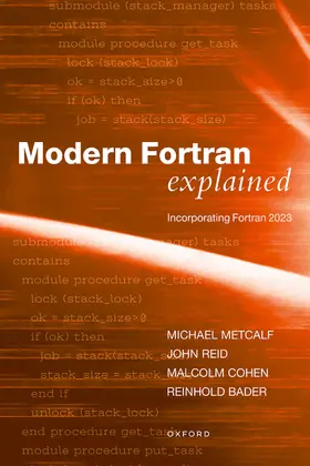 Metcalf / Reid / Cohen |  Modern Fortran Explained | Buch |  Sack Fachmedien