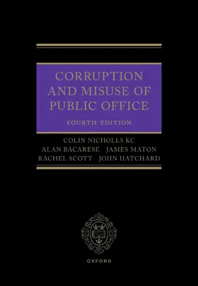 Nicholls / Bacarese / Maton |  Corruption and Misuse of Public Office | Buch |  Sack Fachmedien