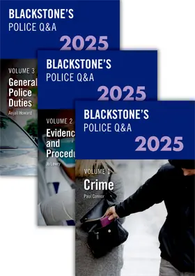 Connor / Lawry / Howard |  Blackstone's Police Q&a's 2025 | Buch |  Sack Fachmedien
