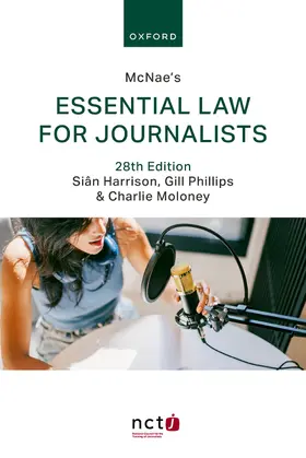 Moloney / Harrison / Phillips |  McNae's Essential Law for Journalists | Buch |  Sack Fachmedien