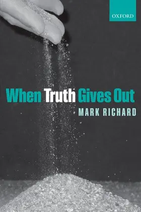 Richard |  WHEN TRUTH GIVES OUT C | Buch |  Sack Fachmedien