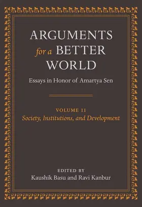 Basu / Kanbur |  Arguments for a Better World | Buch |  Sack Fachmedien
