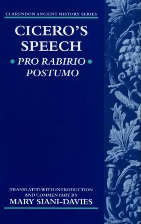  Cicero's Speech Pro Rabirio Postumo | Buch |  Sack Fachmedien