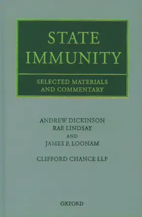 Dickinson / Lindsay / Loonam |  State Immunity | Buch |  Sack Fachmedien