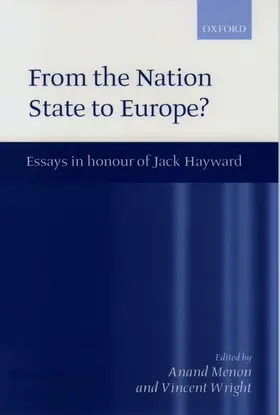 Menon / Wright |  From Nation State to Europe? | Buch |  Sack Fachmedien
