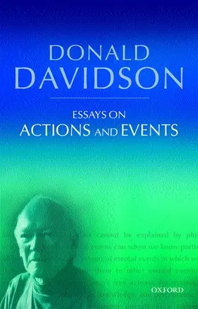 Davidson |  Essays on Actions and Events | Buch |  Sack Fachmedien