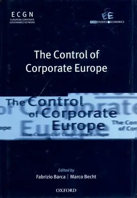 Barca / Becht |  The Control of Corporate Europe | Buch |  Sack Fachmedien