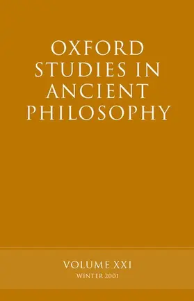 Sedley |  Oxford Studies in Ancient Philosophy | Buch |  Sack Fachmedien