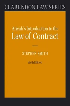 Smith / Atiyah |  Atiyah's Introduction to the Law of Contract 6/e | Buch |  Sack Fachmedien