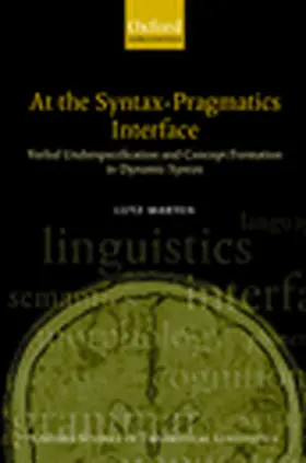 Marten |  At the Syntax-Pragmatics Interface | Buch |  Sack Fachmedien