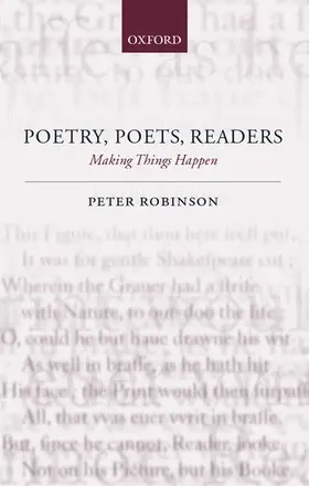 Robinson |  Poetry, Poets, Readers | Buch |  Sack Fachmedien