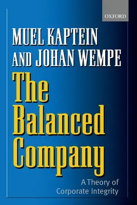 Kaptein / Wempe |  The Balanced Company | Buch |  Sack Fachmedien