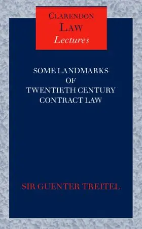 Treitel |  Some Landmarks of Twentieth Century Contract Law | Buch |  Sack Fachmedien
