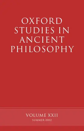 Sedley |  Oxford Studies in Ancient Philosophy | Buch |  Sack Fachmedien