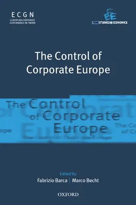 Barca / Becht |  The Control of Corporate Europe | Buch |  Sack Fachmedien