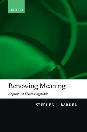 Barker |  Renewing Meaning | Buch |  Sack Fachmedien