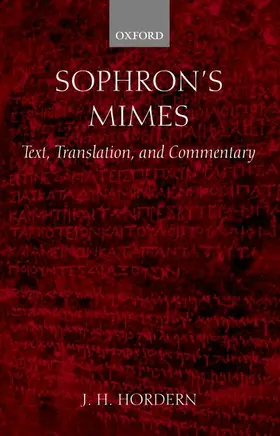 Hordern |  Sophron's Mimes | Buch |  Sack Fachmedien