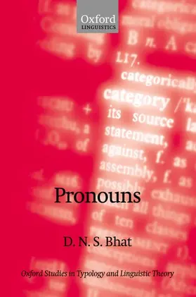Bhat / Shankara Bhat |  Pronouns | Buch |  Sack Fachmedien