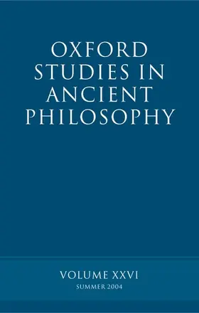 Sedley |  Oxford Studies in Ancient Philosophy | Buch |  Sack Fachmedien