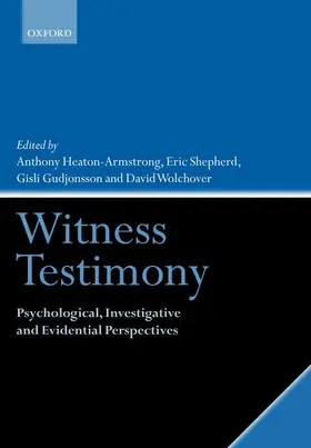 Heaton-Armstrong / Shepherd / Gudjonsson |  Witness Testimony | Buch |  Sack Fachmedien