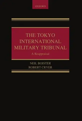 Boister / Cryer |  TOKYO INT MILITARY TRIBUNAL C | Buch |  Sack Fachmedien