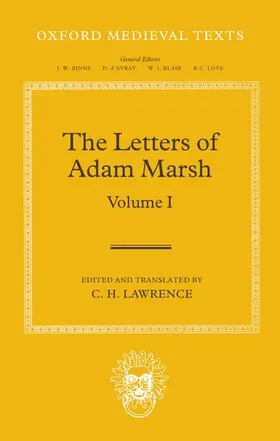 Lawrence |  The Letters of Adam Marsh | Buch |  Sack Fachmedien