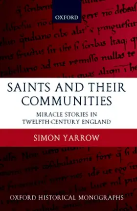 Yarrow |  Saints and Their Communities | Buch |  Sack Fachmedien