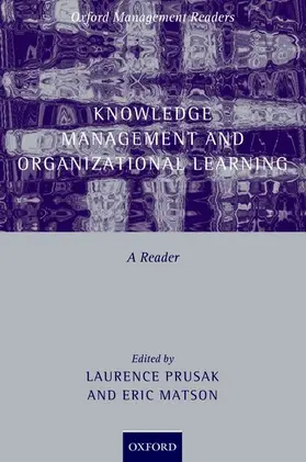 Prusak / Matson |  Knowledge Management and Organizational Learning | Buch |  Sack Fachmedien