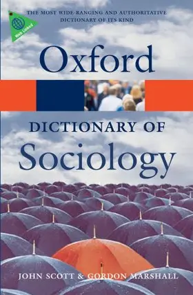 Scott / Marshall | A Dictionary of Sociology | Buch | 978-0-19-953300-8 | www2.sack.de