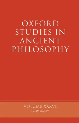 Sedley |  Oxford Studies in Ancient Philosophy | Buch |  Sack Fachmedien