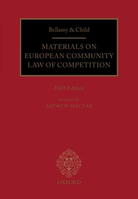 Macnab |  Bellamy & Child: Materials on European Community Law of Competition | Buch |  Sack Fachmedien