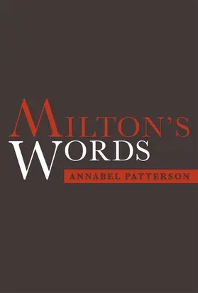 Patterson |  Milton's Words | Buch |  Sack Fachmedien