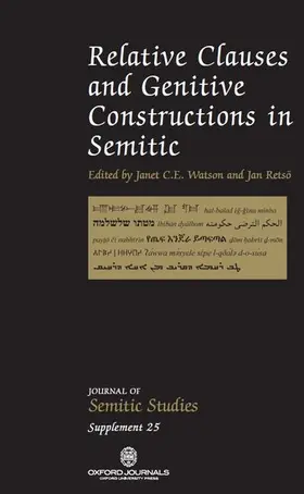 Watson / Retsö |  Relative Clauses and Genitive Construction in Semitic | Buch |  Sack Fachmedien