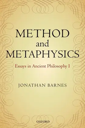 Barnes / Bonelli |  Method and Metaphysics | Buch |  Sack Fachmedien