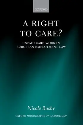 Busby |  RIGHT TO CARE OLL C | Buch |  Sack Fachmedien