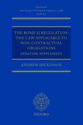 Dickinson |  The Rome II Regulation | Buch |  Sack Fachmedien