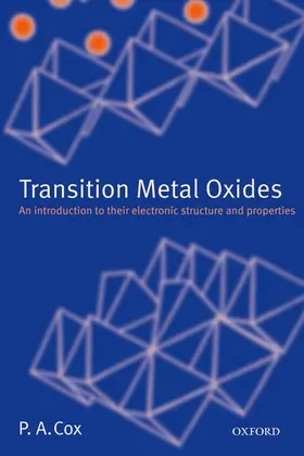Cox |  Transition Metal Oxides | Buch |  Sack Fachmedien