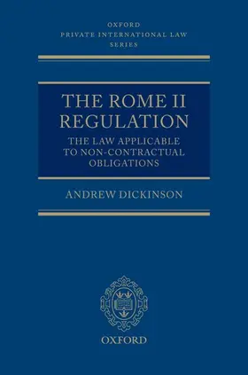 Dickinson |  The Rome II Regulation | Buch |  Sack Fachmedien