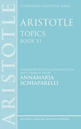 Schiaparelli |  Aristotle: Topics Book VI | Buch |  Sack Fachmedien