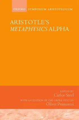 Steel / Primavesi |  Aristotle's Metaphysics Alpha | Buch |  Sack Fachmedien