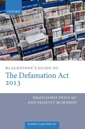 Price QC / McMahon |  Blackstone's Guide to the Defamation Act | Buch |  Sack Fachmedien