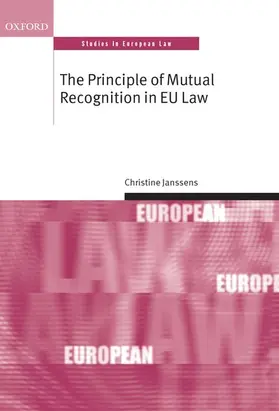 Janssens |  PRINCIPLE MUTUAL RECOGNIT IN EU OSEL C | Buch |  Sack Fachmedien