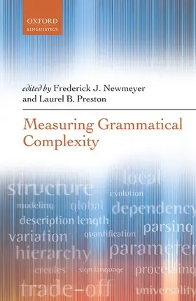 Newmeyer / Preston |  Measuring Grammatical Complexity | Buch |  Sack Fachmedien