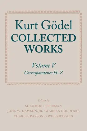 Gödel / Feferman / Dawson Jr |  Kurt Gödel: Collected Works: Volume V | Buch |  Sack Fachmedien
