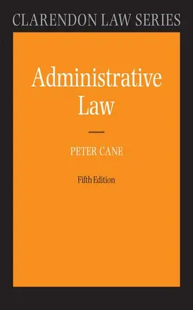 Cane |  Administrative Law | Buch |  Sack Fachmedien