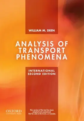 Deen |  Analysis of Transport Phenomena | Buch |  Sack Fachmedien