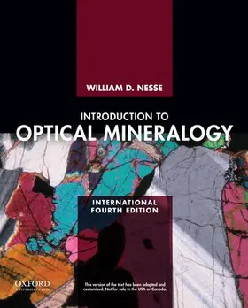 Nesse |  INTRO OPTICAL MINERALOGY 4E INT ED P | Buch |  Sack Fachmedien